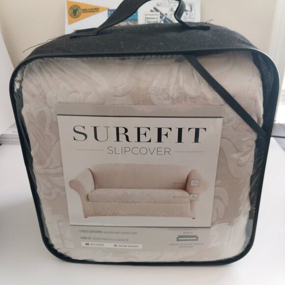 Surefit Other - Surefit Sofa Couch Slipcover Stretch Jacquard Damask New in Bag, Never Used